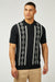 ARGYLE JACQUARD POLO - Black