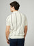 Jacquard Stripe Polo - Ivory