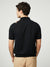 Vertical Stripe Polo - Black