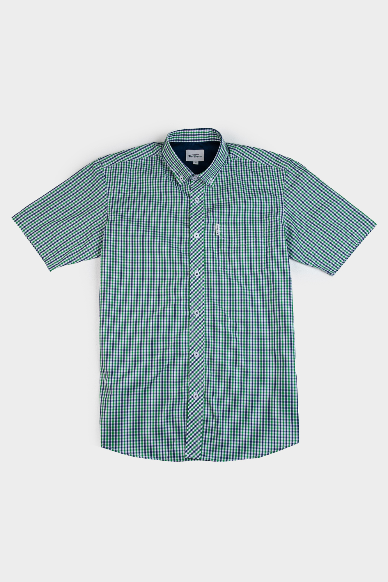 CHECK SHORT SLEEVE SHIRT - GREEN