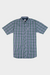 CHECK SHORT SLEEVE SHIRT - BOTTLE GREEN