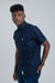 LINEN SHIRT SHORT SLEEVE - NAVY