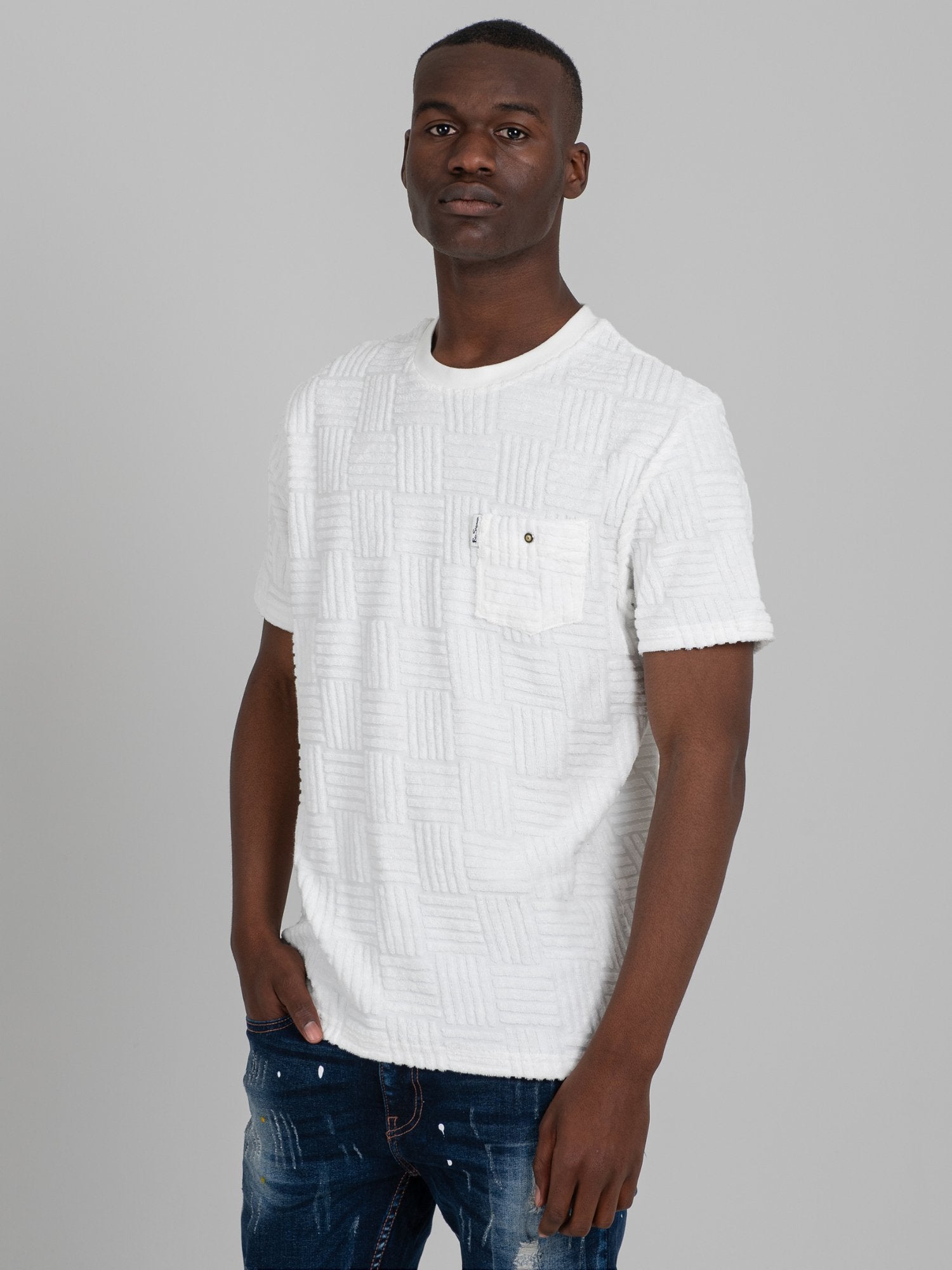 Terry Textured Tee - Off White