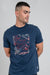 EXPOLDED SCOOTER FOIL PRINT T-SHIRT - Navy