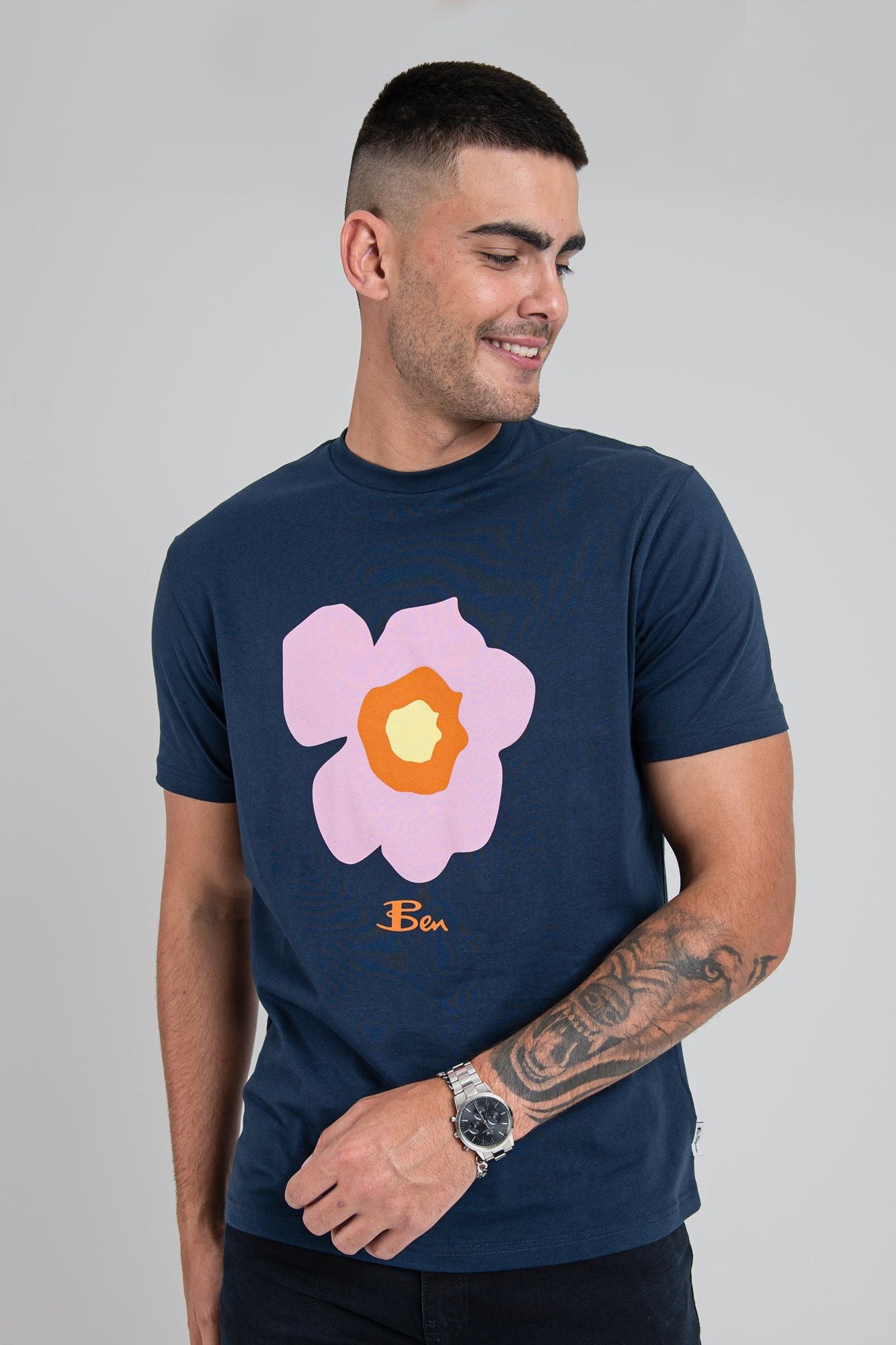 Deconstructed Target Tee - Navy