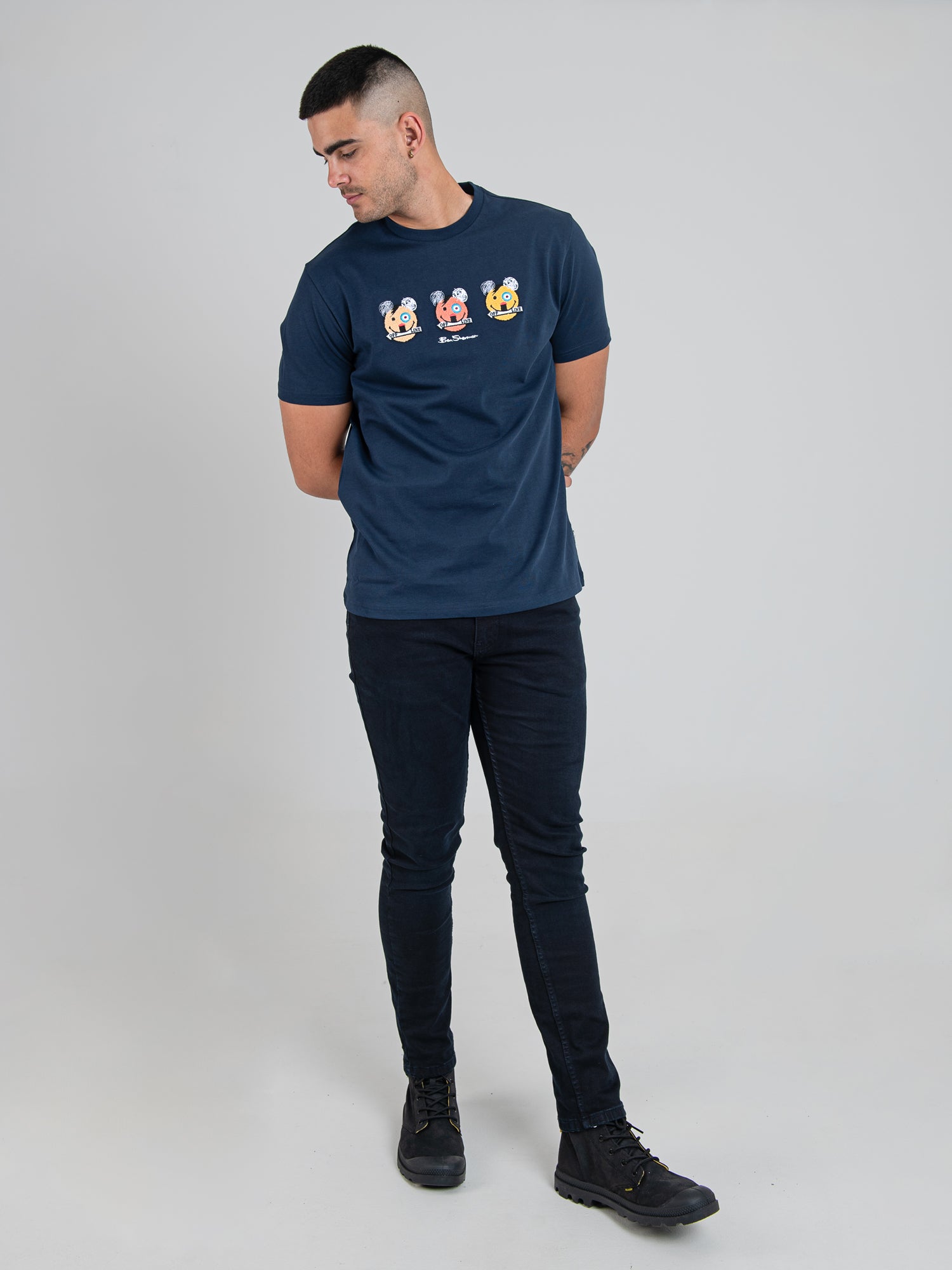 Happy Bears Tee - Navy