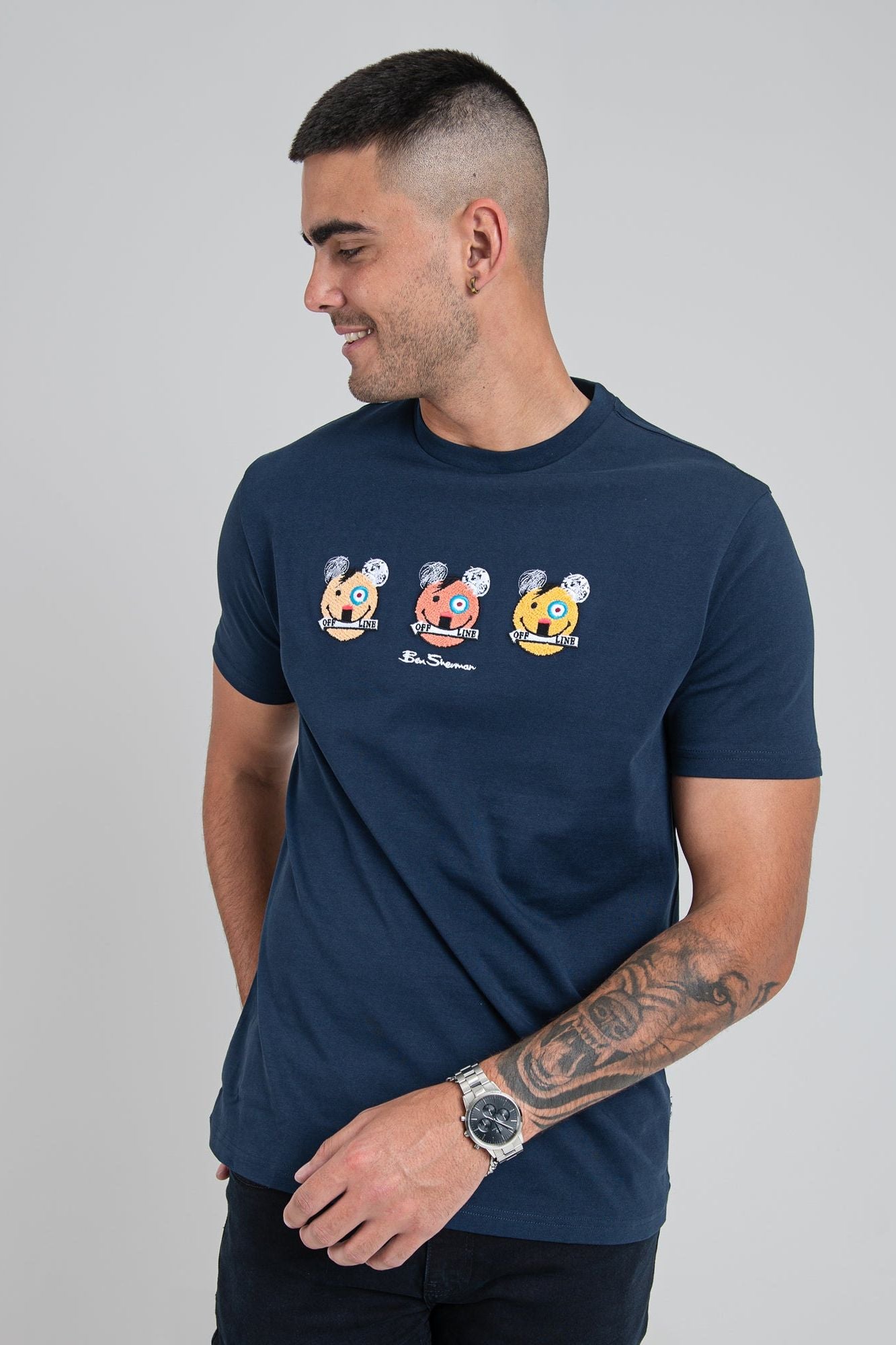 Happy Bears Tee - Navy