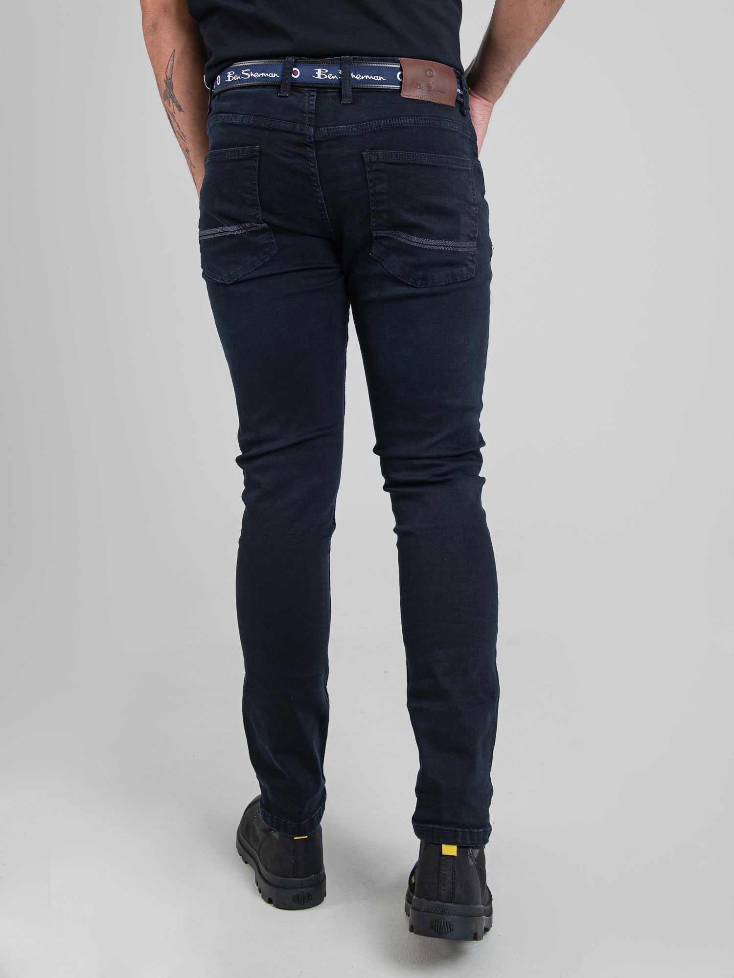 Essentials Slim Fit Denim - Blue Black