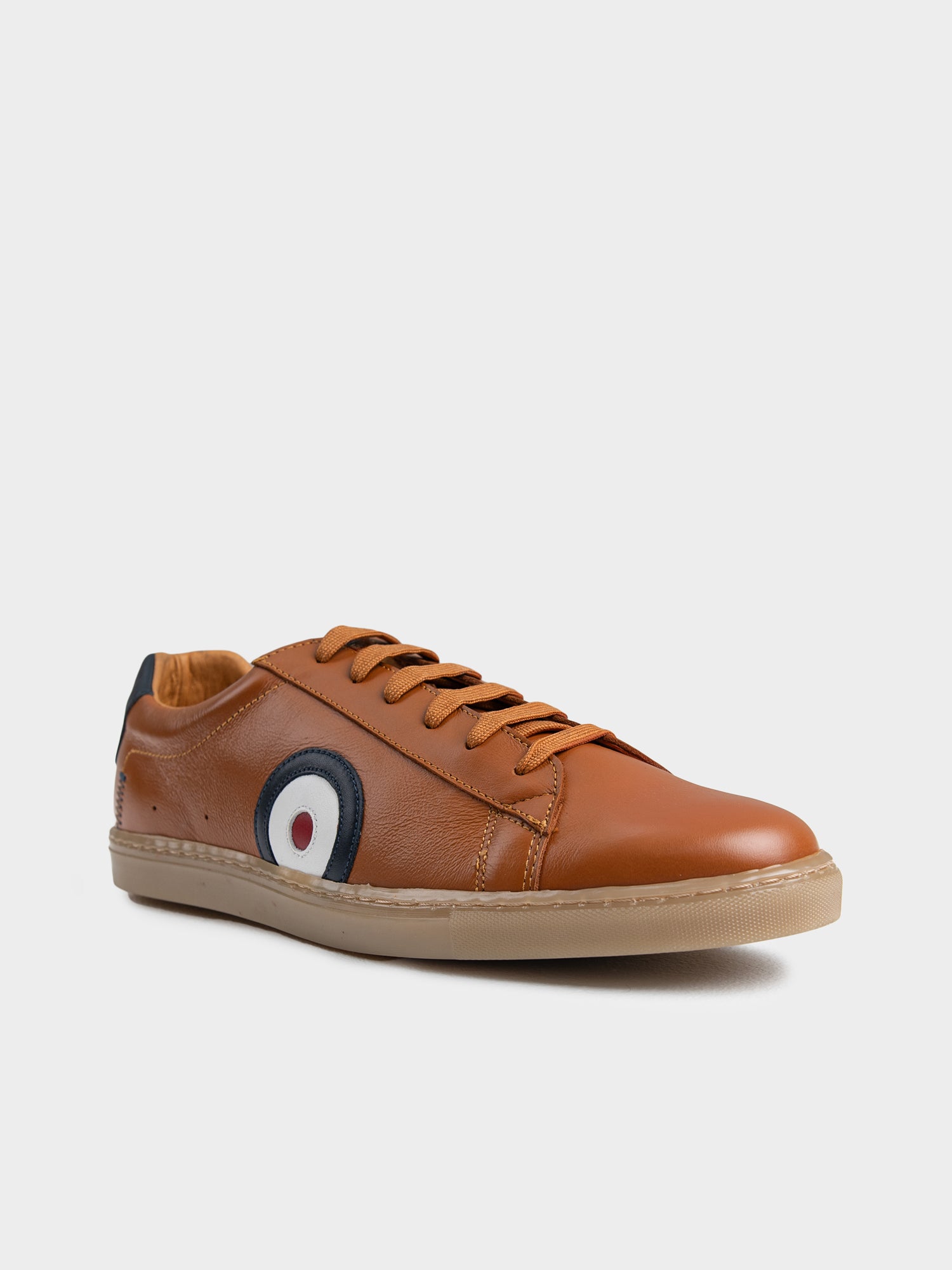 TARGET LEATHER SNEAKER - TAN