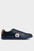 TARGET LEATHER SNEAKER - NAVY