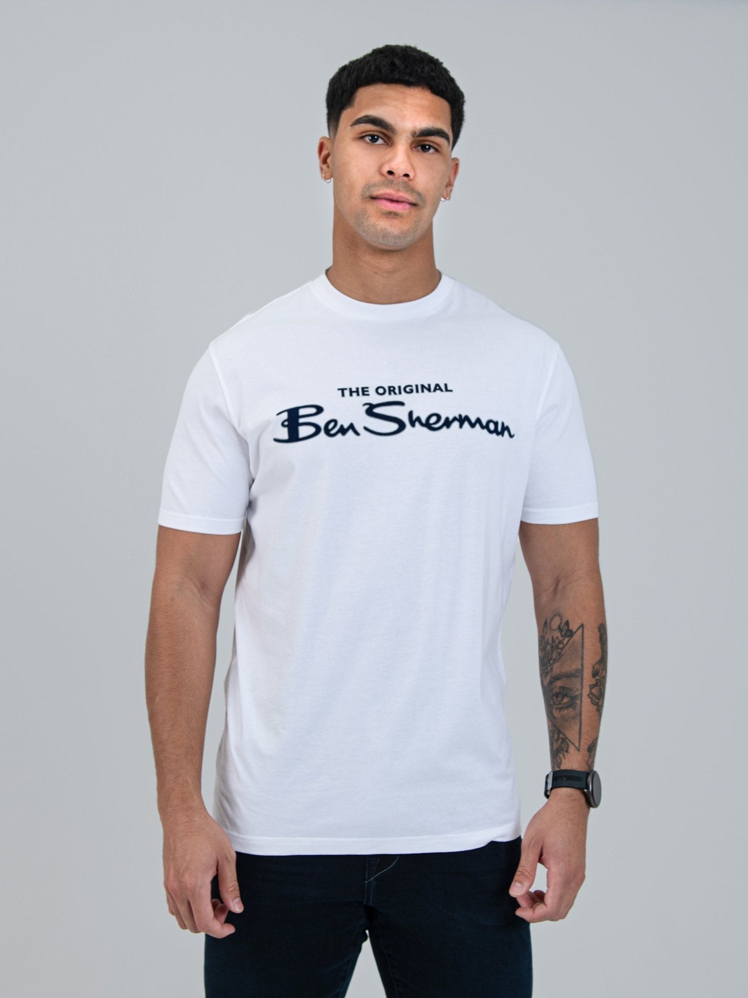 Signature Script Tee - White