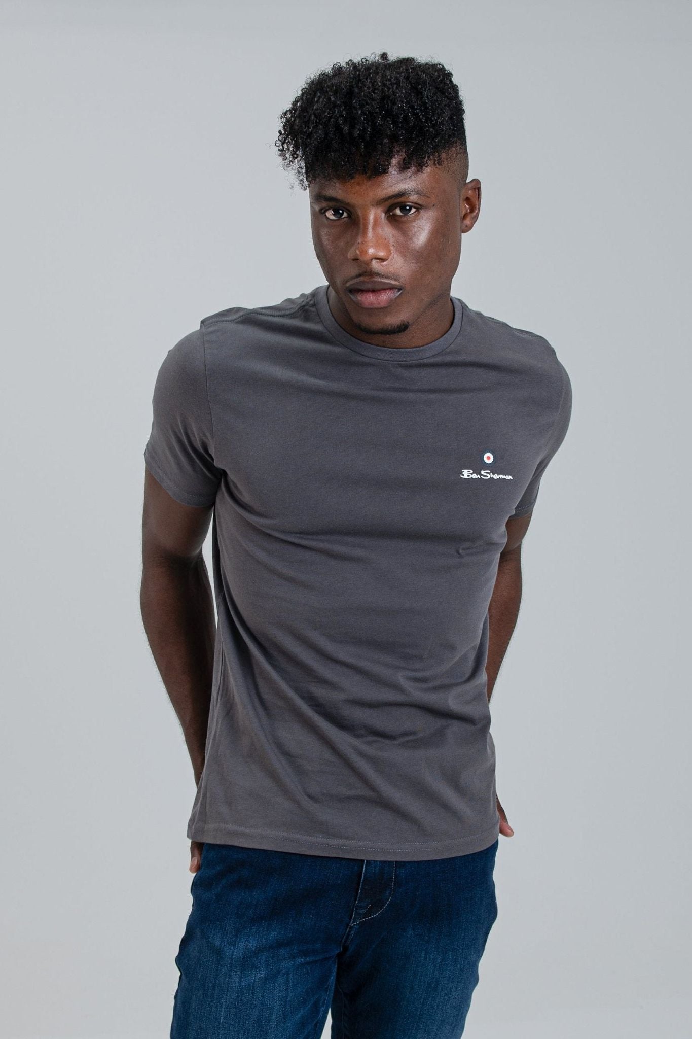 Essential Crew Neck Tee - Charcoal