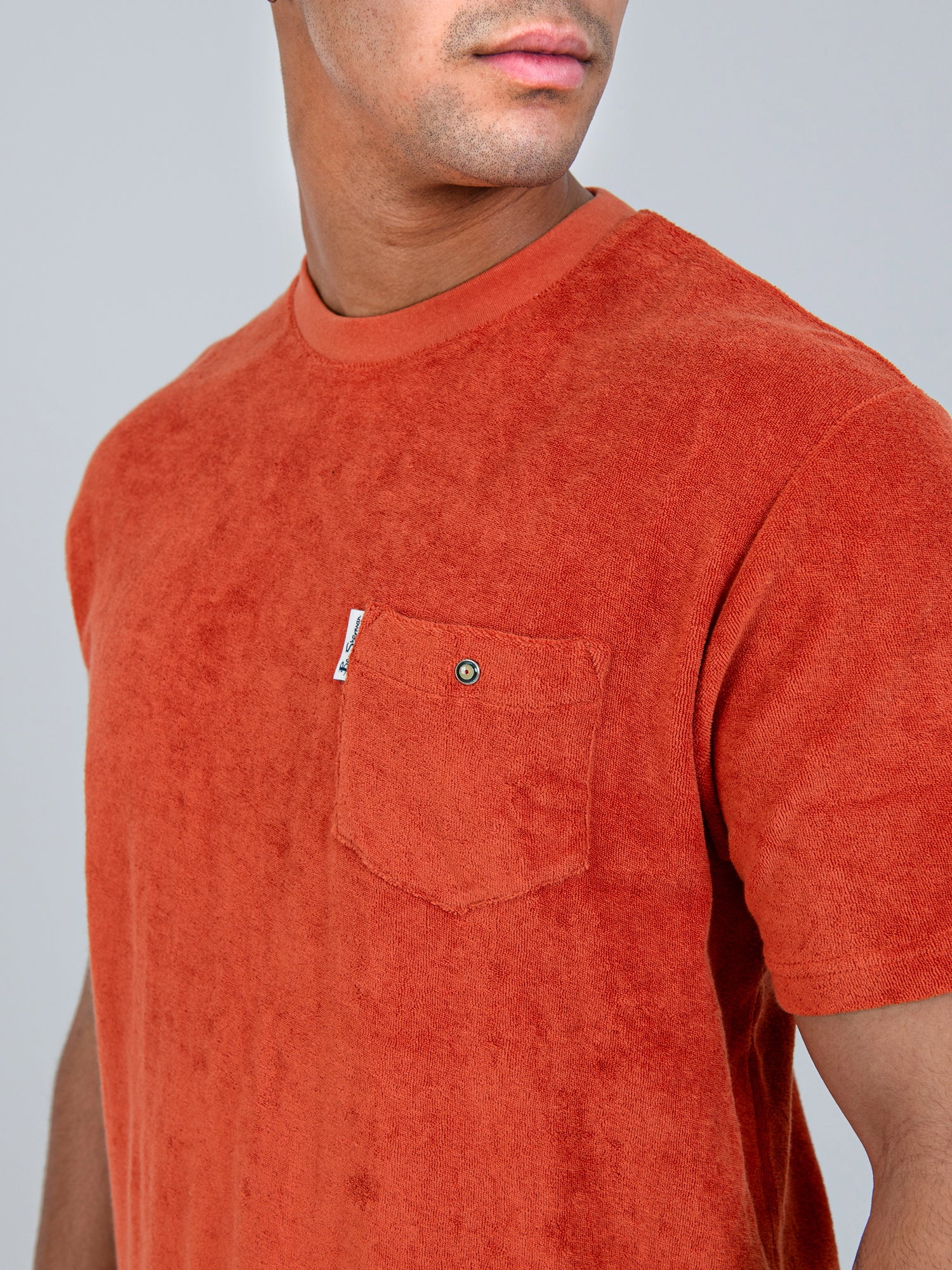 Terry Pocket Tee (Regular Fit) - Mango