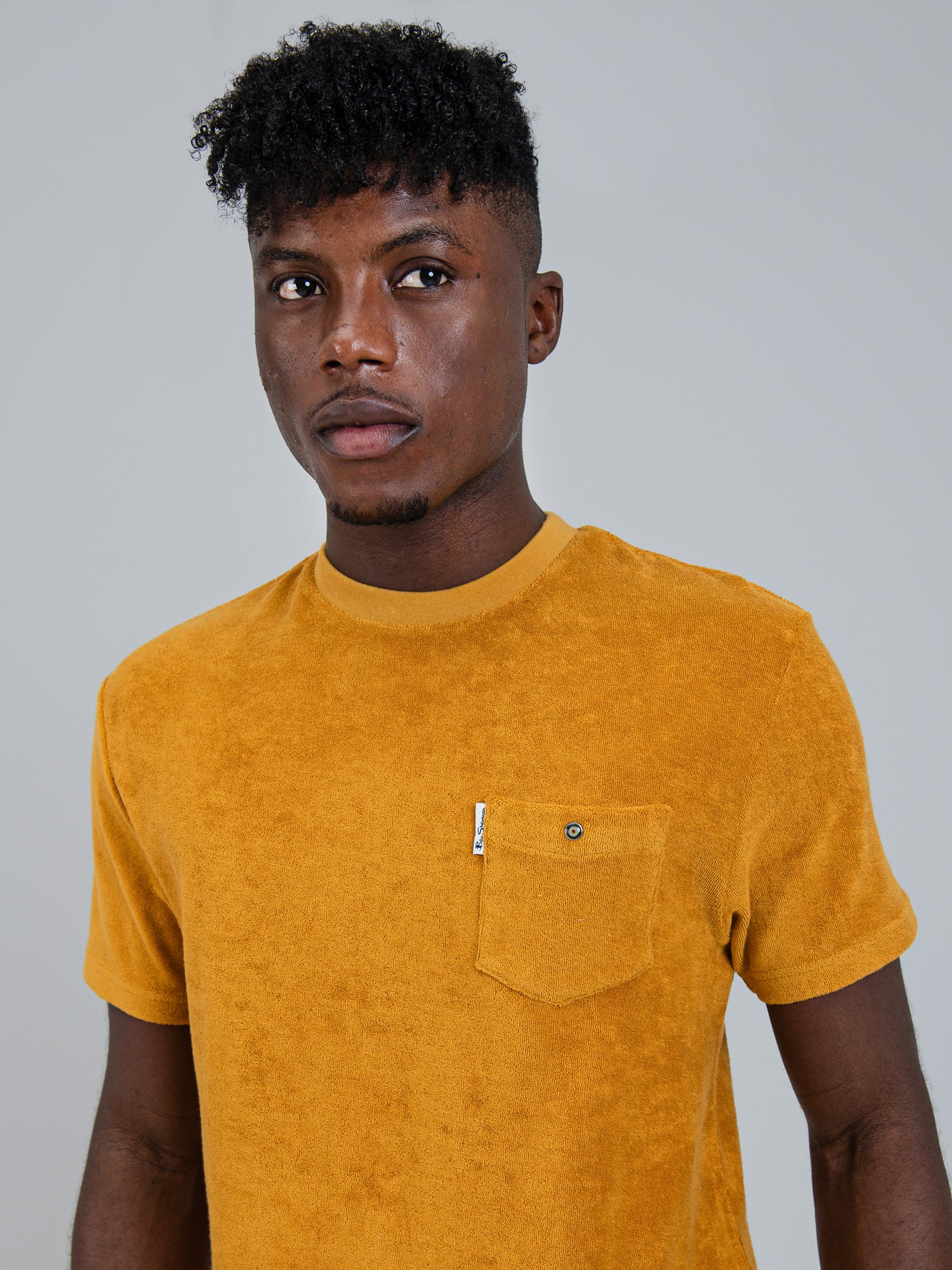 Terry Pocket Tee (Regular Fit) - Gold