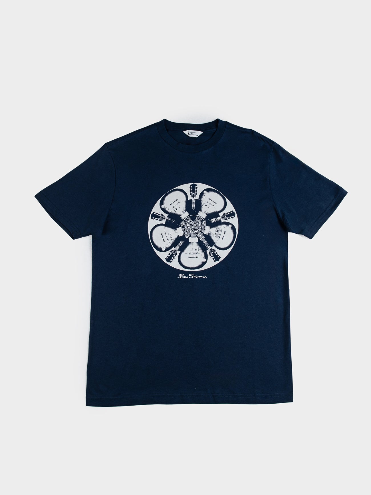 GUITAR ILLUSION TEE - Navy