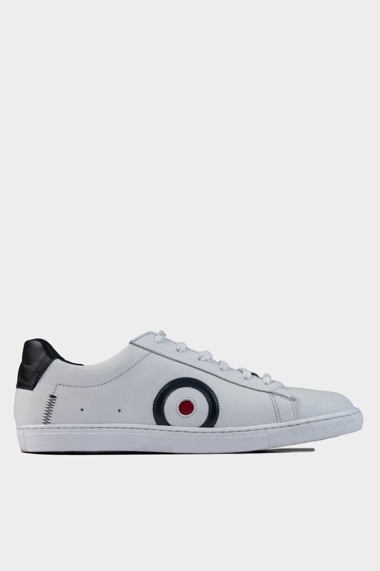 TARGET LEATHER SNEAKER - White