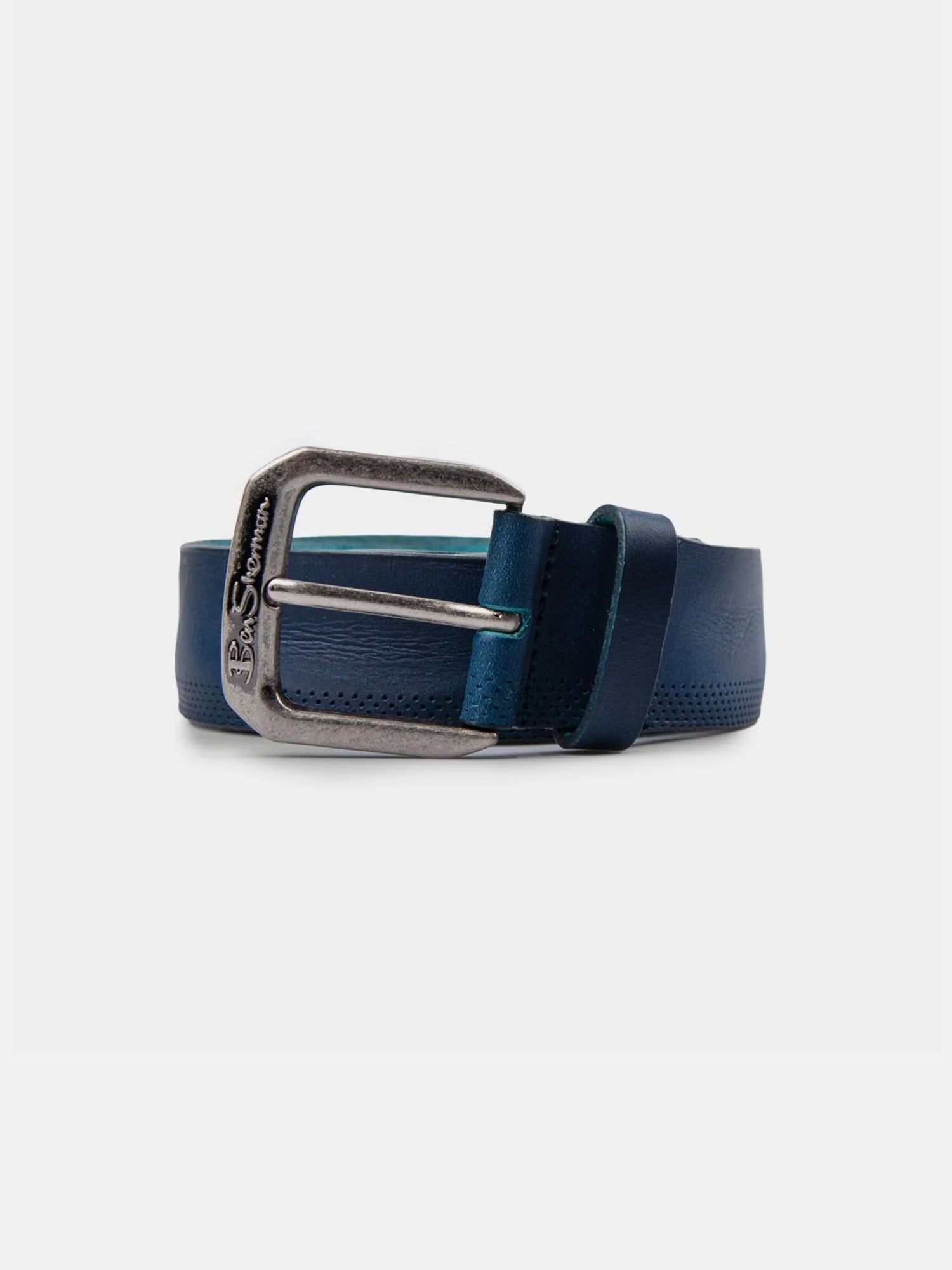 Formal Leather Belt - Blue