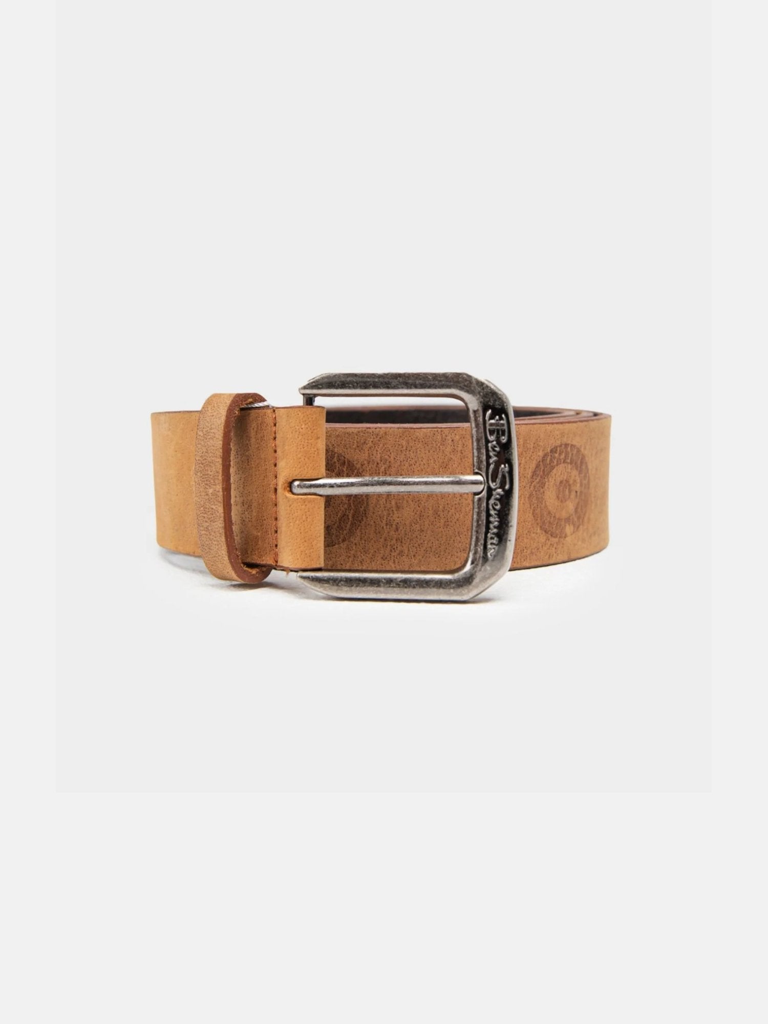 Target Embossed Belt (Leather) - Tan