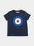 Kids Target Tee - Navy